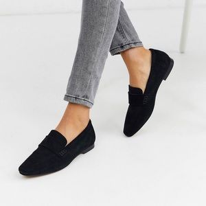 ASOS DESIGN Black Suede Loafers. NEW!